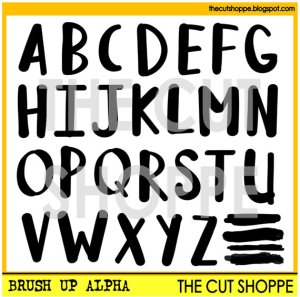 The Cut Shoppe | Brush Up Alpha Cut File