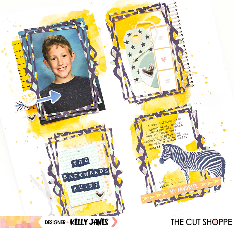 12x12 scrapbook layout for The Cut Shoppe using the Picture Perfect Cut File.